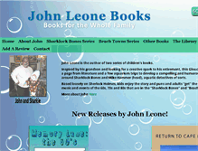 Tablet Screenshot of johnleonebooks.com